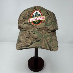 Long Trail Ale Camo Snapback Hat Cap OSFA Take A Hike Vintage Beer Brewery